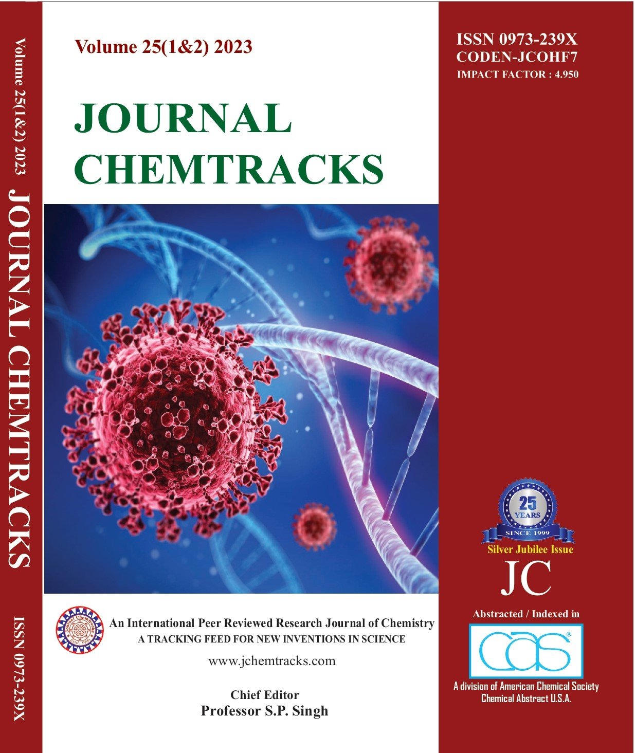 Journal chemtracks Volume 25 cover